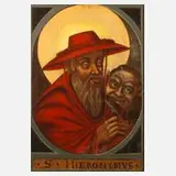 Der Heilige Hieronymus, Barock 17. Jh., Öl auf Leinwand