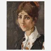 Damenportrait by Hessel de Boer, Öl auf Leinwand, offered Dec 2019