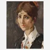 Hessel de Boer, Damenportrait, Öl auf Leinwand