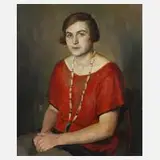 Karl Friedrich, Mädchenbildnis Elfriede Steinert, 1925, Öl auf Leinwand und Keilrahmen