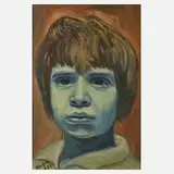 Van Guy, Mädchenportrait, Öl auf Hartfaserplatte