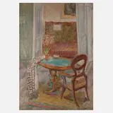 Roman Łysakowski, Interieur, Öl auf Leinwand
