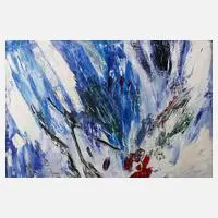 Sigrid Kopfermann, "Komposition", Öl auf Leinwand