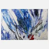 Sigrid Kopfermann, "Komposition", Öl auf Leinwand