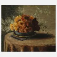 A. Grulich, Asternstillleben, 1915, Pastell