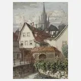 Joachim Hellgrewe, Partie in Langensalza, Gouache