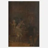 Kneipenszene by F. X. Mettenleiter, Öl auf grober Leinwand, offered Jun 2020
