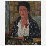 Erich Büttner, "Malerin im Juni 1931 ...", 1931, Öl auf Leinwand