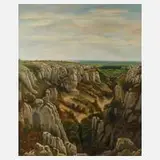 B. Sizes, Felsige Landschaft, Öl auf Leinwand