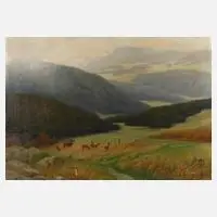 Alfred Weczerzick, "Im Harz", 1935, Öl auf Leinwand und Keilrahmen