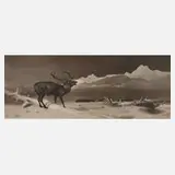 Sir Edwin Henry Landseer, "The Challenge", Lithographie