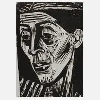 "Ellen" by Prof. Karl Hubbuch, Holzschnitt auf Velin, offered Jun 2020