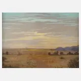 E. Doerk, "Afrikanische Steppe", Pastell
