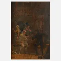 Kneipenszene by F. X. Mettenleiter, Öl auf grober Leinwand, offered Jun 2020