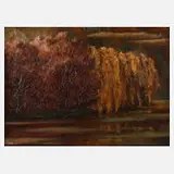 L. Adler, Im Herbst, Öl auf Leinwand