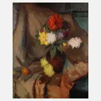 Leo Fellinger, Blumenstillleben, Öl auf Leinwand