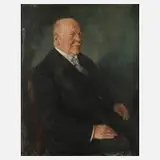 Prof. Walter Geffcken, Herrenportrait, 1929, Öl auf Leinwand