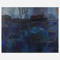 Philippe Lorin, "Hommage a Jacques Brel", Öl auf Leinwand