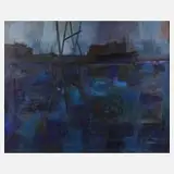 Philippe Lorin, "Hommage a Jacques Brel", Öl auf Leinwand