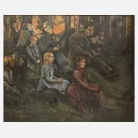 Rudi Rother, Abendfrieden, Öl auf Leinwand