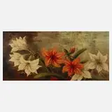 H. Vogel, Amaryllis, Öl auf Leinwand