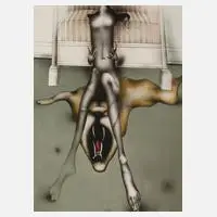Prof. Paul Wunderlich, "La belle et la bete", Farblithographie auf Velin