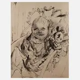Bruno Krauskopf, Mädchen mit Puppe