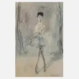 Aldo Massari, Ballerina, Aquarell