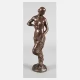 Kurt Kluge, stehender weiblicher Akt, 1923, Bronze
