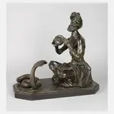 Checetti et Fabbri, Schlangenbeschwörer, Bronze