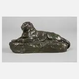 Antoine-Louis Barye, liegende Raubkatze