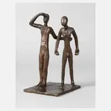 Oskar Höfinger attr., moderne Bronzegruppe, Bronze