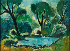 Carl Walter Liner, "Corse", 1950, Öl auf Leinwand