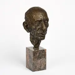 Anna Mahler, Arnold Schönberg, 1951, Bronze, braun patiniert. Auf Granitsockel