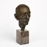 Anna Mahler, Arnold Schönberg, 1951, Bronze, braun patiniert. Auf Granitsockel