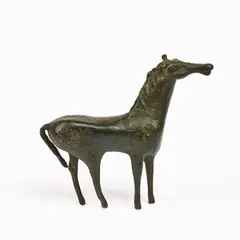 Priska von Martin, Junges Pferd, Um 1955, Bronze, braun patiniert