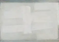 Georg Meistermann, Große Grisaille (Fittiche), 1971/72, Öl auf Leinwand