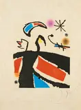 Joan Miró, Aus: Le Marteau sans Maitre, 1976, Farbaquatinta und Radierung auf Japan