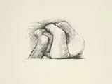 Henry Moore, Two Forms, 1967, Lithografie auf Bütten