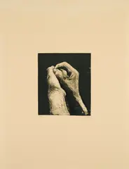 Hands II by Henry Moore, 1973, Lithografie auf Arches (Wasserzeichen), sold Jun 2025