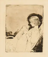 Emil Nolde, Junge Frau, 1906, Radierung auf Bütten
