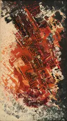 Elly Ohms-Quennet, "Komp. RWS", 1967, Öl auf Rupfen