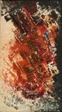 Elly Ohms-Quennet, "Komp. RWS", 1967, Öl auf Rupfen