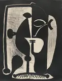 Figure by Pablo Picasso, 1948, Lithografie auf Arches (Wasserzeichen), sold Jun 2025