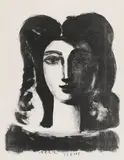 Tête de jeune fille by Pablo Picasso, 1947, Lithografie auf Velin, sold Jun 2025