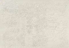 Otto Piene, Gelbhellhell, 1959/60, Öl auf Nessel