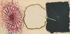 Star Pointer by James Rosenquist, 1977, Lithografie, koloriert und Collage auf leichtem Karton, sold Oct 2025