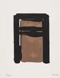Pierre Soulages, Serigraphie No. 10, 1979, Farbserigrafie auf Arches FRANCE (Wasserzeichen)
