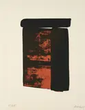 Pierre Soulages, Sérigraphie no. 12 (Sur le mur d'en face), 1979, Farbserigrafie auf Arches (Wasserzeichen)