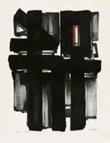 Pierre Soulages, Lithographie No. 2, 1957, Farblithografie auf Velin